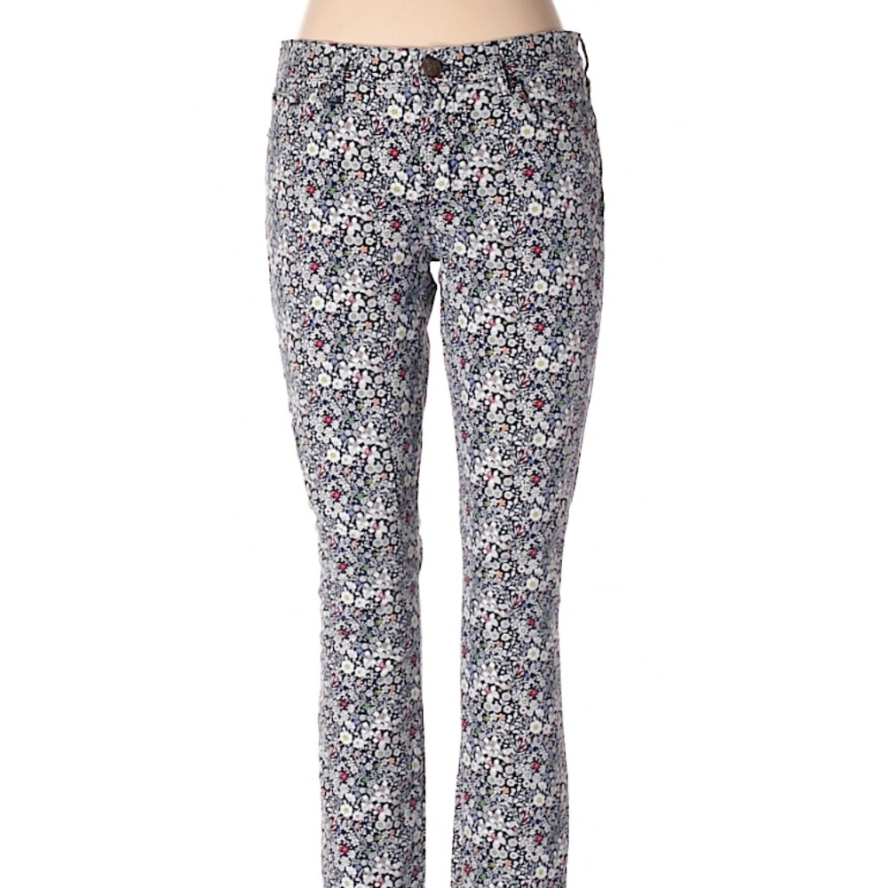 Jcrew Liberty Print Floral Toothpick Jeans